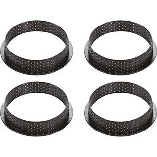 Tarte Ring Round Ø100mm - 4 stk. Bageringe, Silikomart Professional