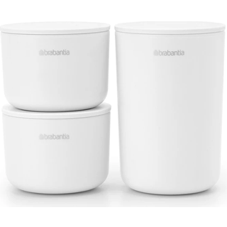 Brabantia ReNew opbevaringskrukker 3-pak Hvid