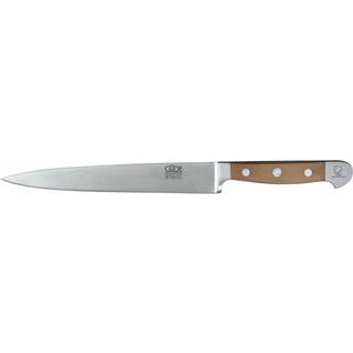 Güde Alpha Birne Schinkenmesser 21 cm - CVM-Messerstahl - Griffschalen Birnenholz - Braun,Silber