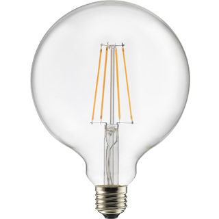 Lyskilde E27 LED 3-trins dæmpbar Globe 125 mm 0,4-7W, klar