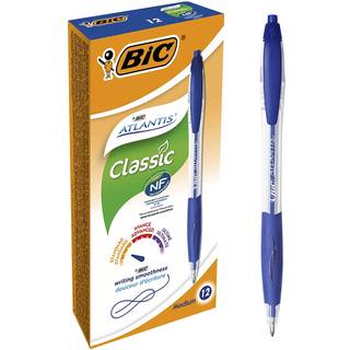 Bic Kuglepen Bic Atlantis blå, 12 stk. 70330136700