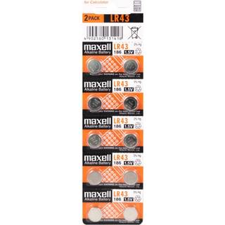 Maxell LR43 10PK MF(5X2)BLISTER