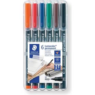 Staedtler Lumocolor Perm M 1,0mm 6 ass./boks