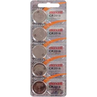 Maxell Lithium CR2016 batterier - 5 stk.