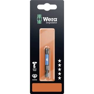 Wera 840/4 IMP DC SB SiS Sekskant-bit 6 mm Værktøjsstål