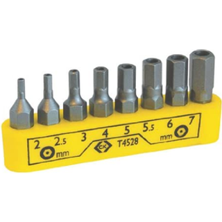 C.K. T4528 C.K Bit Clip Tamperproof Hexagon Set Of 8