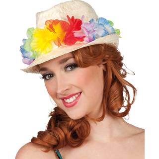 Aruba hat med blomster