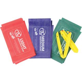 Fitness Mad Resistance Gym 3 forskellige modstandsbånd og clips, styrke- og fleksibilitetstræning