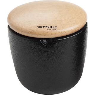 Skeppshult Gewürzbehälter Swing - Gusseisen mit Buchenholzdeckel - Braun,Schwarz