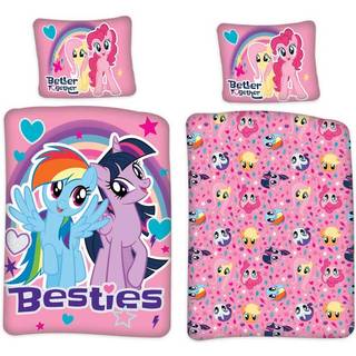 Junior sengetøj 100x140 cm - My Little Pony Besties - 2 i 1 design - 100% bomuld