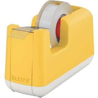 Leitz Cosy tapedispenser inklusiv tape gul