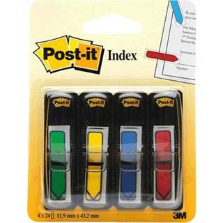 Post-it Indexfaner | 12x43 mm | Pile | 4 farver