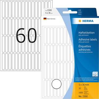 HERMA labels - 1920 label(s) - 5 x 35 mm