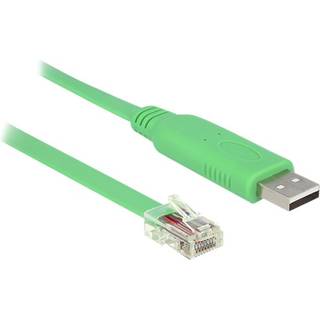 DELOCK Adapter USB 2.0 Type-A mane to Serial RS-232 RJ45 male