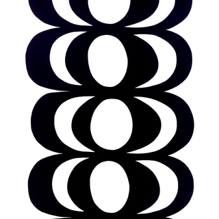Marimekko Kaivo tekstil sort-hvid