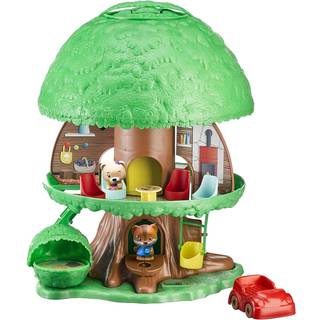 Bandai V700200 Timber Tots af Klorofil-Magic Tree House med 2 figurer-Eliot fra Fox Ruby fra The Bear Family-Early Learning f?rskolespil og aktiv