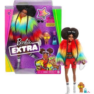 Barbie Extra #1 Rainbow Coat Dukke