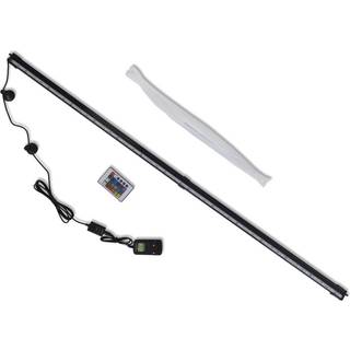 LED-akvarielampe med boblefunktion 107 cm RGB-farver