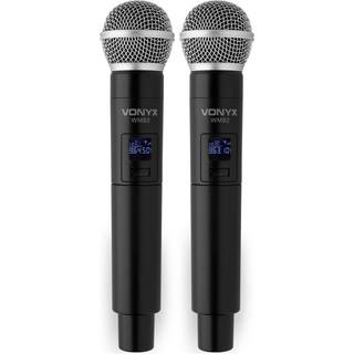 WM82 Digital UHF 2 channel Wireless Microphone set with 2 handhelds "B-STOCK"
