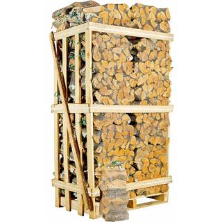 Dansk brændeovnsbrænde i birk, ca. 25 cm længde, 110 x 30 liter sække - 2,0 m³