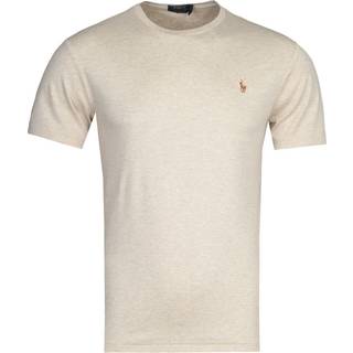 Polo Ralph Lauren Luxury Pima Cotton Crew Neck T-Shirt Dune Heather