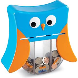 L?ringsressourcer Wise Owl Teaching Bank - 4 stykker i alderen 3+ Toddler Learning Toys Spil penge leget?j til b?rn Save forbrug Giv bank