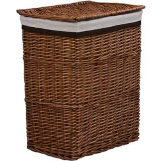 vasketøjskurv pil brun