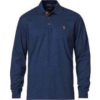 Polo Ralph Lauren Pima Cotton Custom Fit LS Polo Spring Navy Heather