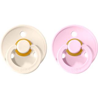 BIBS Pacifier Colour Latex Ivory/Blush Size 3 2pcs