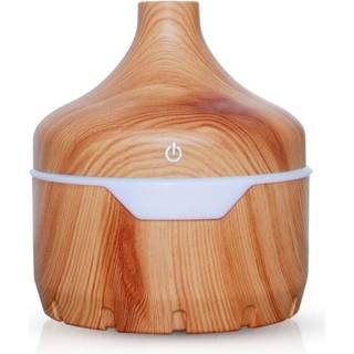 Luftfugter/Aroma Diffuser i trædesign 300ml, Lyst træ