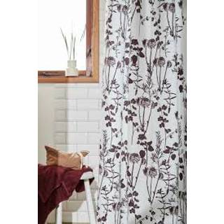 Luksus badeforhæng fra GARTEX by COMPLIMENTS MED RYNKEBÅND - BLOOM BORDEAUX 89