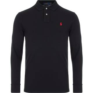 Ralph Lauren Langærmet slim polo - Sort - Str. S - Modish.dk