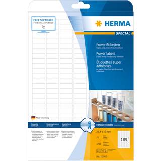 HERMA labels - matte - 4725 label(s) - 25.4 x 10 mm