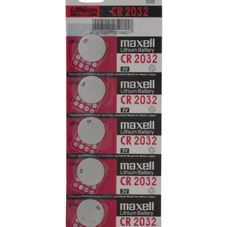 Maxell Lithium knapcellebatteri, CR2032, 3V - 5-pak