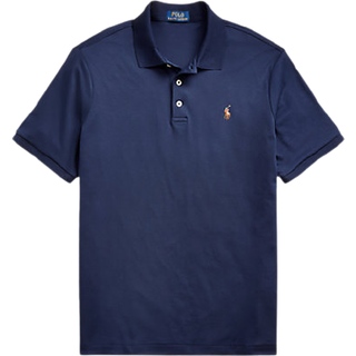 Polo Ralph Lauren Herren Polo-Shirt blau meliert Slim Fit