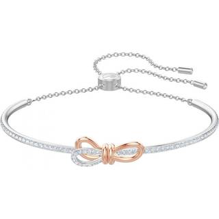 Lifelong Bow Armreif, Schleife, Weiß, Metallmix