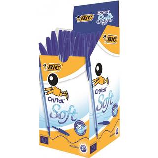 Bic BIC Cristal Soft Medium Blå (50) 951434