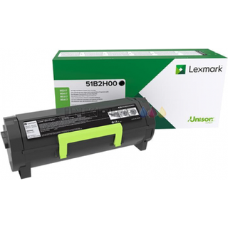 Sort lasertoner - Lexmark 51B2H00 - 8.500 sider