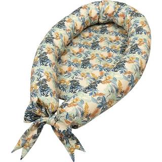 Babynest - Müsli - By green cotton - 75x40 cm - Fern buttercream - Blomster motiv