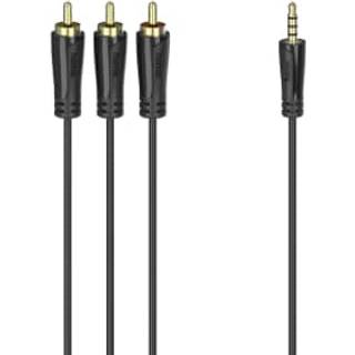 Hama Cable 4pin 3.5mm-3xRCA Gold Black 1.5m