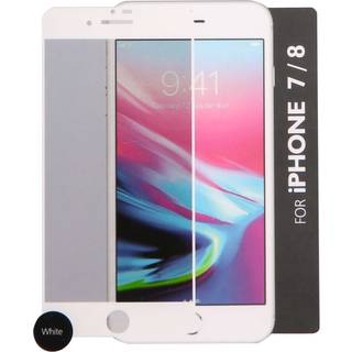 Gear GEAR Hærdet Glas 3D hvid iPhone 6/7/8/SE 2/3 gen Platinum 661125