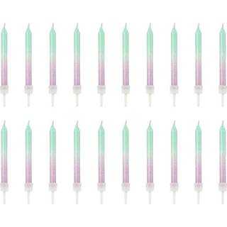 20 stk. Ombre fødselsdagslys 6 cm