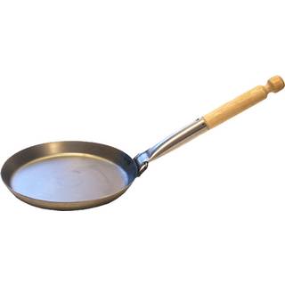 Stabilotherm Camping Frying Pan Folding Handle Steel/Wood, 21 cm