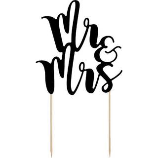 Kage topper "Mr & Mrs" sort