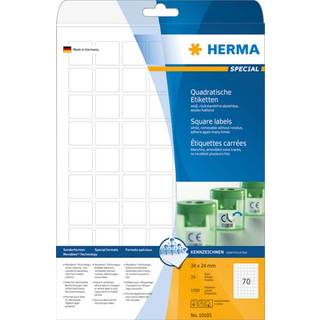 HERMA labels - matte - 1750 label(s) - 24 x 24 mm