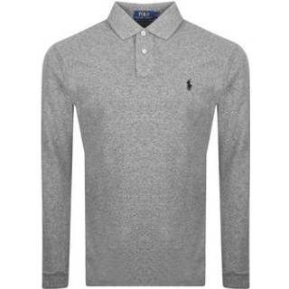 Polo Ralph Lauren Custom Slim Fit Long Sleeve Polo Canterbury Heather