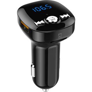 FM-sender til bilen - Bluetooth-adapter med QC3.0 biloplader