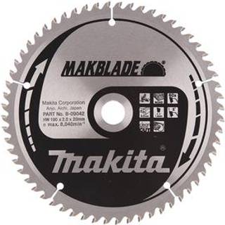 Rundsavsklinge til træ Makita; 190x2x20,0 mm; Z60; 5°