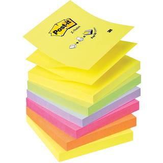 Post-it Z-notes 76x76mm 100 ark R-330-NR mixfarvet 6 pack