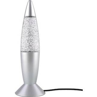 Lava lampe med glitter, lyser i flere forskellige farver